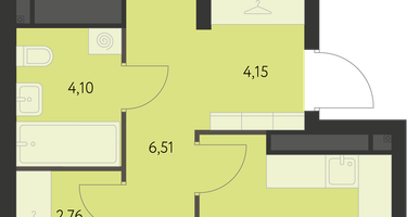 2-к. квартира, 64&nbsp;м²