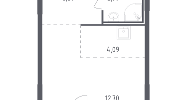 Студия, 26&nbsp;м²