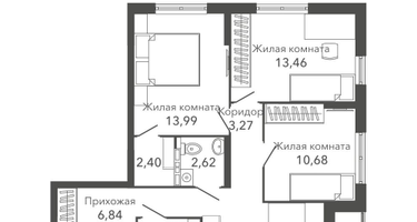 3-к. квартира, 73 м²