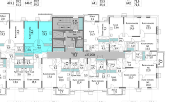 1-к. квартира, 39&nbsp;м²
