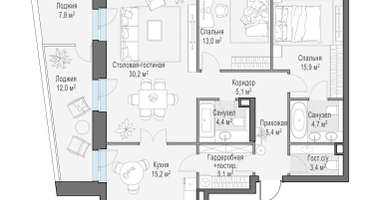2-к. квартира, 112&nbsp;м²