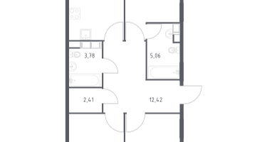 3-к. квартира, 78&nbsp;м²