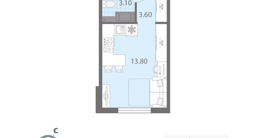 Студия, 20&nbsp;м²