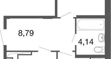 2-к. квартира, 57&nbsp;м²