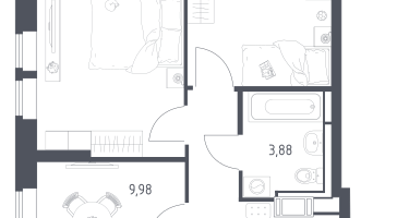2-к. квартира, 49&nbsp;м²