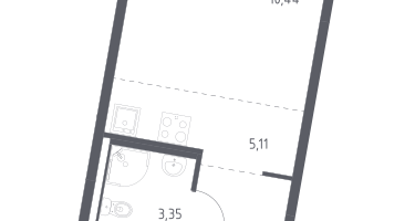 Студия, 22&nbsp;м²