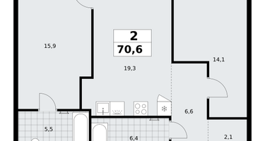 2-к. квартира, 70&nbsp;м²