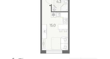 Студия, 21&nbsp;м²