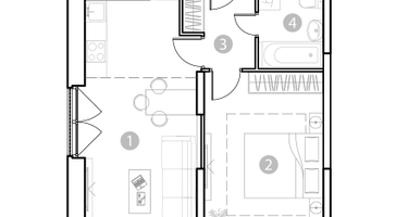 2-к. квартира, 45 м²