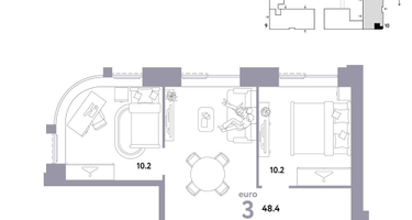3-к. квартира, 48&nbsp;м²