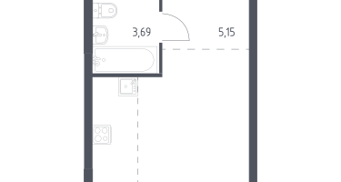 Студия, 25&nbsp;м²