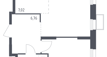 Студия, 44&nbsp;м²