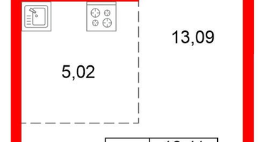 Студия, 25&nbsp;м²