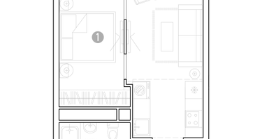 1-к. квартира, 33&nbsp;м²