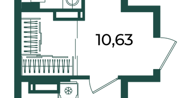 1-к. квартира, 46&nbsp;м²