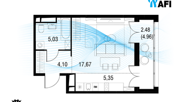 Студия, 34&nbsp;м²