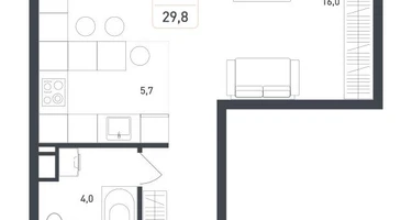 Студия, 29&nbsp;м²