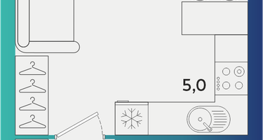 Студия, 25&nbsp;м²