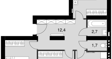 3-к. квартира, 71 м²