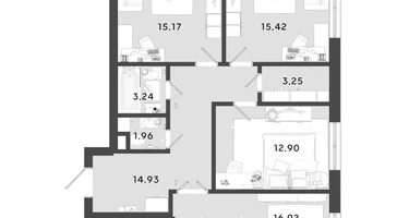 3-к. квартира, 83 м²