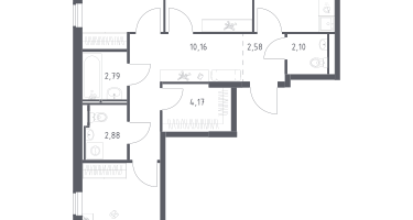 3-к. квартира, 78&nbsp;м²