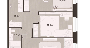 2-к. квартира, 70 м²