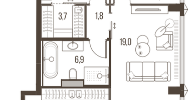 3-к. квартира, 79 м²