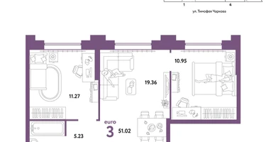2-к. квартира, 50&nbsp;м²
