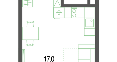 Студия, 29&nbsp;м²
