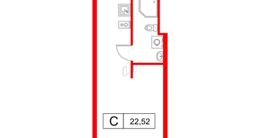 Студия, 22&nbsp;м²