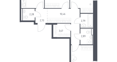 3-к. квартира, 78&nbsp;м²