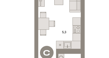 Студия, 28&nbsp;м²