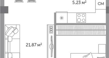 2-к. квартира, 53&nbsp;м²