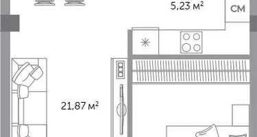 2-к. квартира, 53&nbsp;м²