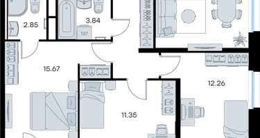 3-к. квартира, 71&nbsp;м²
