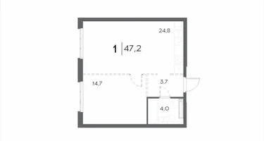 1-к. квартира, 47&nbsp;м²