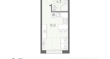 Студия, 21&nbsp;м²