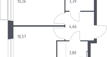 1-к. квартира, 32&nbsp;м²