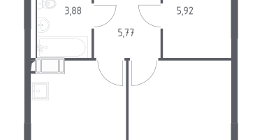 1-к. квартира, 35&nbsp;м²