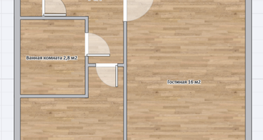 1-к. квартира, 28,9&nbsp;м²
