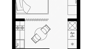 1-к. квартира, 28&nbsp;м²