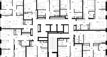 2-к. квартира, 54 м²