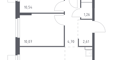 Студия, 51&nbsp;м²
