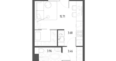 Студия, 27&nbsp;м²