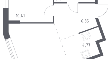 Студия, 36&nbsp;м²