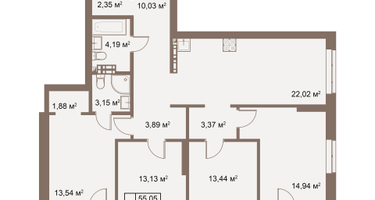 4-к. квартира, 109 м²