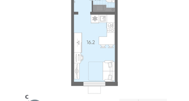 Студия, 22 м²