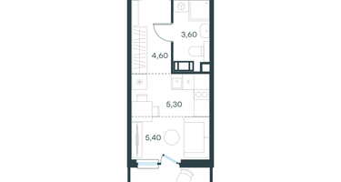 Студия, 21&nbsp;м²