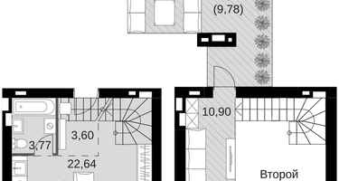 2-к. квартира, 50 м²