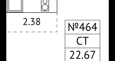 Студия, 22&nbsp;м²